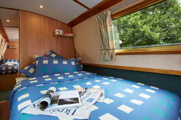 Canal Boat Interior - Double Bed