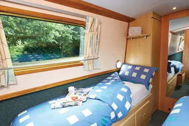 Canal Boat Interior - Single Bed