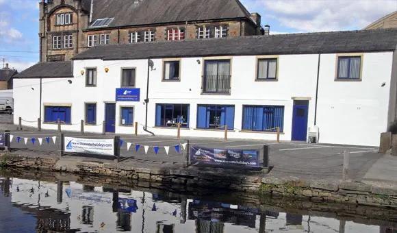 Picture shows Blue Water Holidays Offices, Bowers Wharf, Skipton